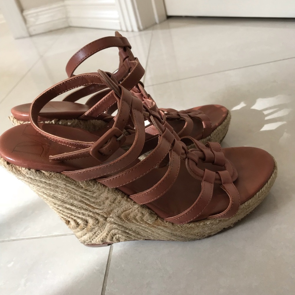 DVF wedge heel espadrilles sandals